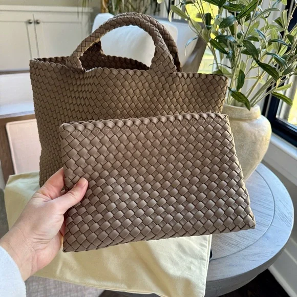 Naghedi St. Barths Medium Tote Bag in Cashmere Color - Picture 4 of 13